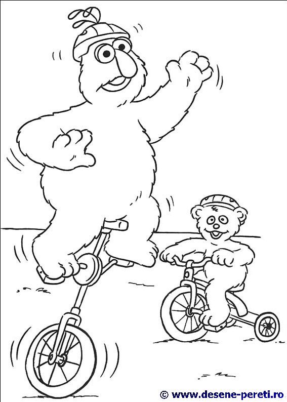 sesame street desene colorat